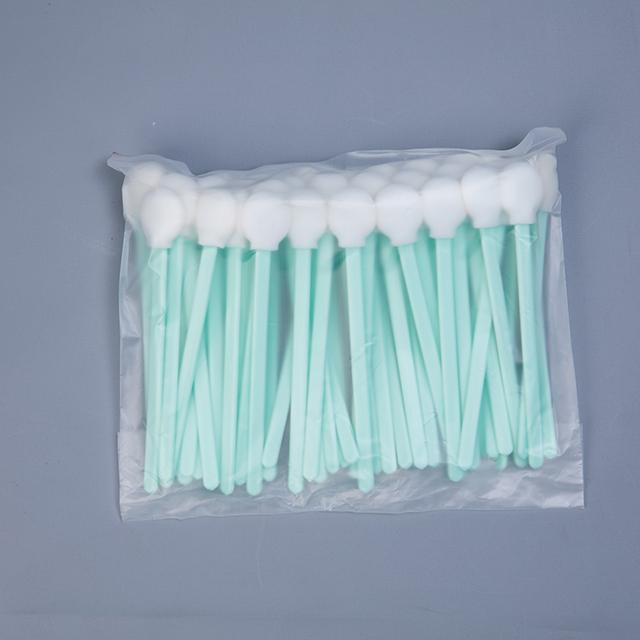 TX708 Foam Tipped Swabs Circular Sponge , OEM Head Sterile Cotton Swab