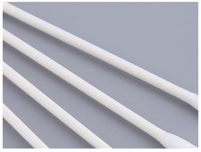 Disposal Wood Long Stick Cotton Swabs , Sterile Medicated Cotton Swabs
