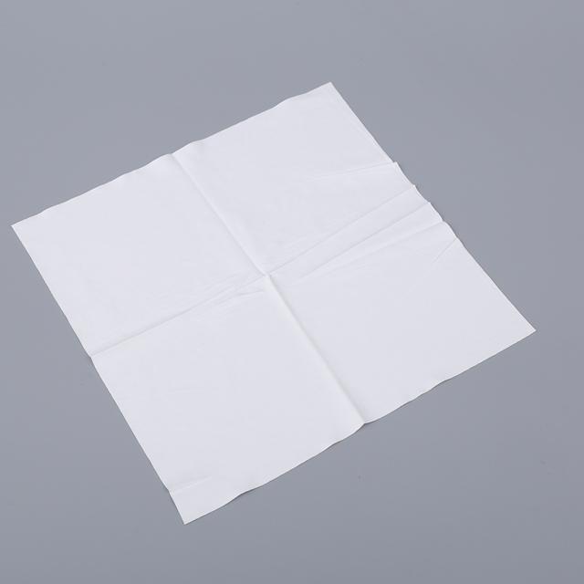 White Polyester Cleaning Cloth Wiper 6'' * 6'' Good Abrasion Resistance