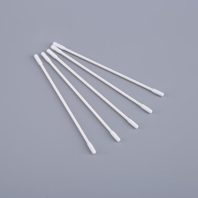 Industrial Cleaning Cotton Bud Swab , Thin Flat Head Long Stick Cotton