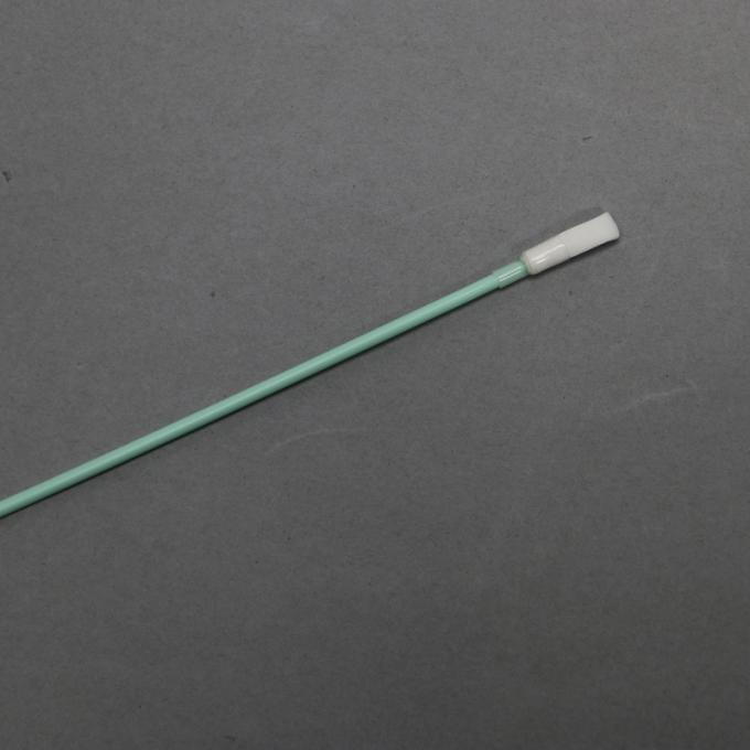 165mm Polyester Dacron Swab With Heat Shrink Green Rigid Handle Swabs