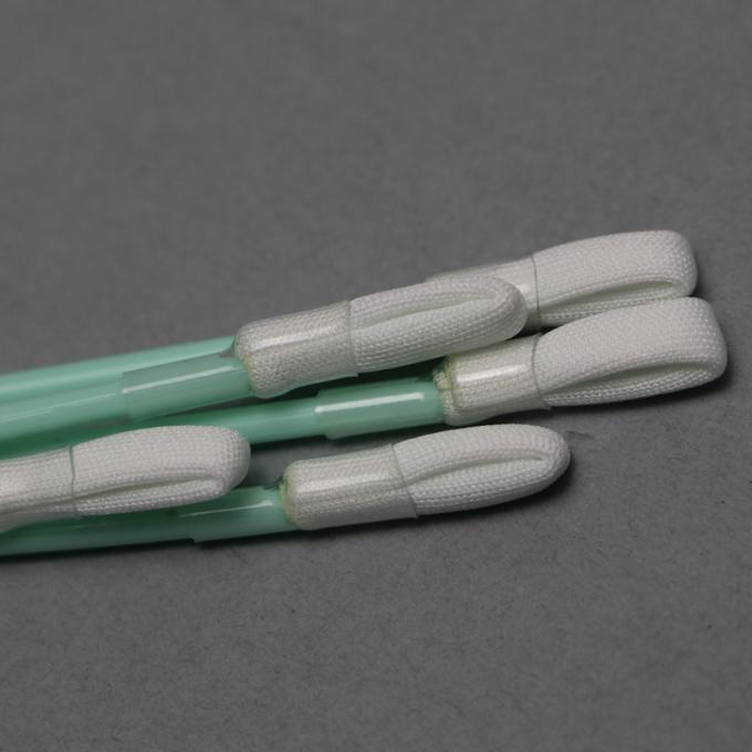 165mm Polyester Dacron Swab With Heat Shrink Green Rigid Handle Swabs