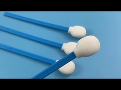 Lollipop Round Sponge Head Disposable Lint Free Swabs Blue Stick