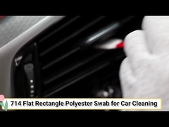 714 Lint Free Flat Square Dacron Cleaning Stick Car Cleaning Polyester Swab For Cleanroom