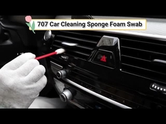 707 Lint Free Rectangle Sponge Stick Printer Foam Cleaning Swabs With Red Handle