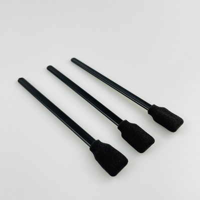 Long Handle Printer Head Foam Tip Swabs For Solvent Printer Black Sponge