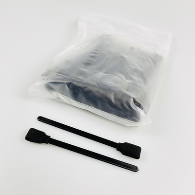 Long Handle Printer Head Foam Tip Swabs For Solvent Printer Black Sponge