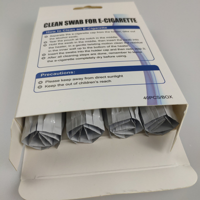 Alcohol Filled Cotton Swab Two Head Cotton Qtips For IQOS Clean