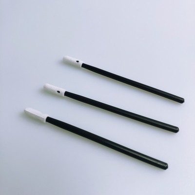 3.2mm Lint Free Small Sponge Head Cleanroom Foam Swab With Black Handle