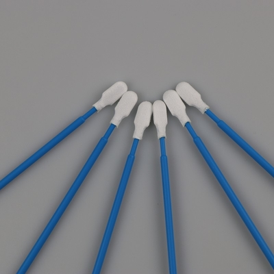 6.5 Inches Lint Free Paddle Dacron Head Polyester Swabs For Cleanroom