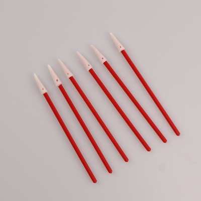3" Cleanroom  Lint Free Pointed Foam Swab With Red Handle