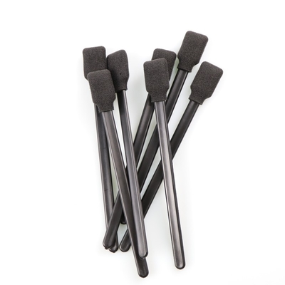 Cleanroom Black Foam Tip Printer Cleaning Swab With Square Sponge Stick
