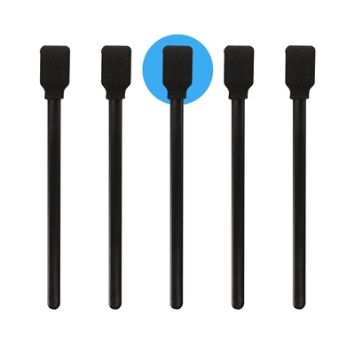 Cleanroom Black Foam Tip Printer Cleaning Swab With Square Sponge Stick