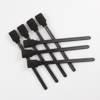 Cleanroom Black Foam Tip Printer Cleaning Swab With Square Sponge Stick