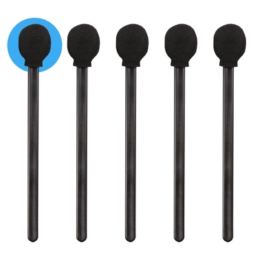 Lint Free Round Black Sponge Foam Tip Swab For Car Cleaning