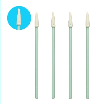 Small Pointed Sponge Tip PP Stick Slot Groove Cleaning Swab 76mm