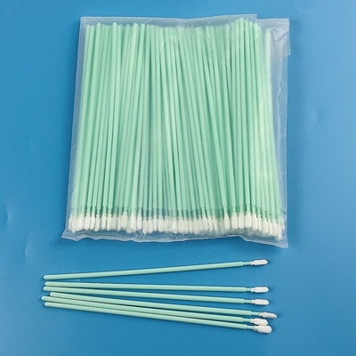 162mm Lint Free Microfiber & Polyester Tip Cleaning Swabs With Long PP Stick Handle