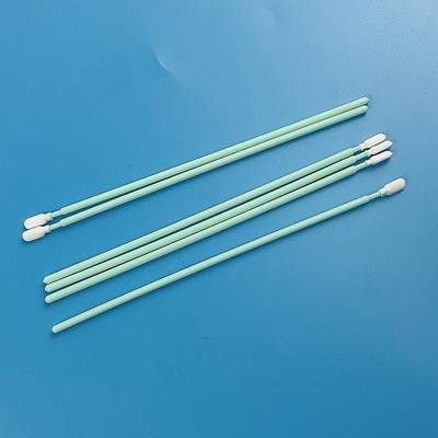 6.4'' Small Polyester Swabs Samples Accepted Double Knitted Dacron Cleaning Stick