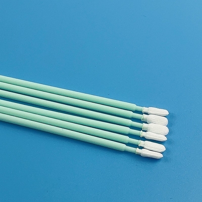 162mm Lint Free Microfiber & Polyester Tip Cleaning Swabs With Long PP Stick Handle