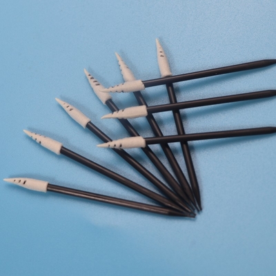 Black Handle Micro Spiral Pointed Sponge Foam Swab Lint Free