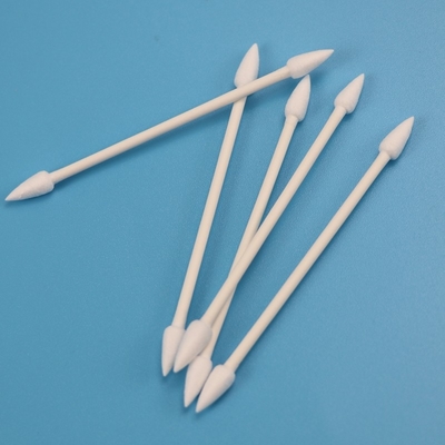 4.7mm Biodegradable Paper Stick Double Pointed Qtips Cotton Swab For Cleanroom