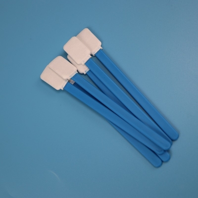 TX714 Lint Free Double Layers Blue Handle Polyester Swab For Cleanroom
