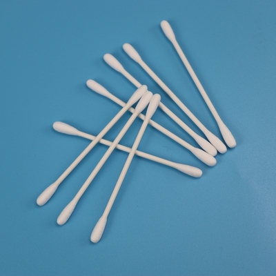 Biodegradable Paper Stick Double Round Head Qtips Cotton Bud Swab For Cleanroom