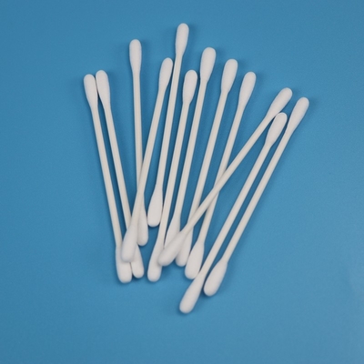 Biodegradable Paper Stick Double Round Head Qtips Cotton Bud Swab For Cleanroom