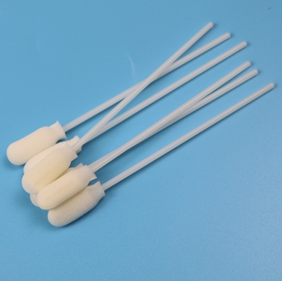 ABS Stick 10cm Large Round Foam Tip Disposable Sampling Swab Sterile