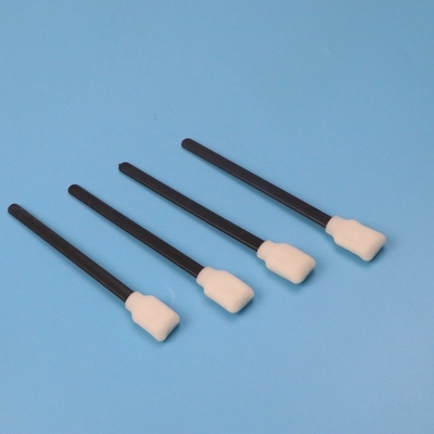 50pcs/Bag Lint Free Black PP Stick Cleanroom Rectangle Foam Swab For Mold Cleaning