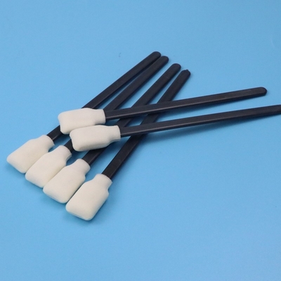 50pcs/Bag Lint Free Black PP Stick Cleanroom Rectangle Foam Swab For Mold Cleaning