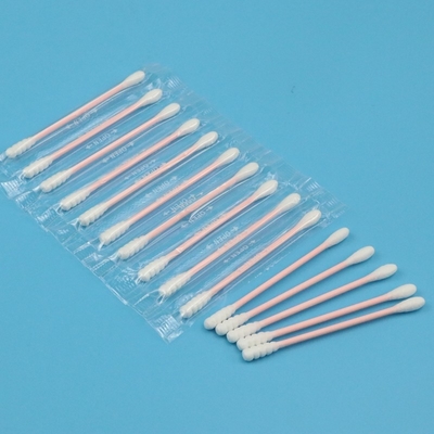 Eco-Friendly Individual Wrapped Round And Spiral Cotton Swab For Makeup Removing