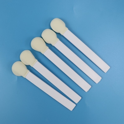 Disposable PP Stick 30mm Big Round Head Sponge Foam Swab Applicator For Medical Use