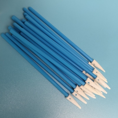 Lint Free Pointed Foam Swab With Green / Red Handle For Electronics Cleaning Qtips