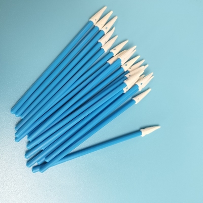 Lint Free Pointed Foam Swab With Green / Red Handle For Electronics Cleaning Qtips