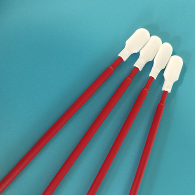 TX761 Non-Abrasive Red PP Stick Paddle Head Polyester Swabs PCB Cleaning Swab For Cleanroom