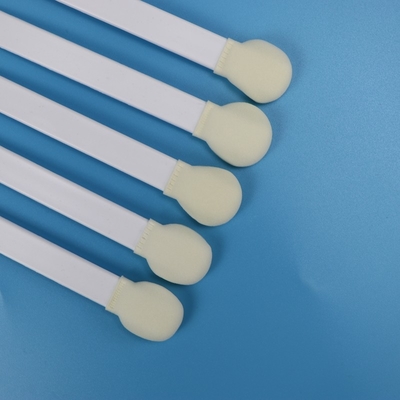 Disposable White PP Stick Foam Tip Swabs Big Round Sponge Stick Foam Head Medical Swab