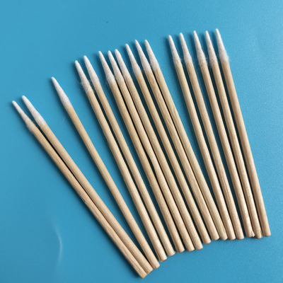 Disposable Wooden Stick Micro Pointed Qtips Cotton Swab For Tattooing
