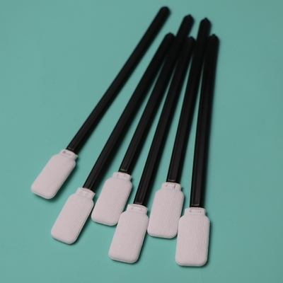 Black Handle Dacron Stick Flat Square Cleanroom Polyester Swab 714 Lint Free