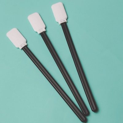 Black Handle Dacron Stick Flat Square Cleanroom Polyester Swab 714 Lint Free