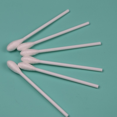 Disposable 9.6mm Big Round Head Cotton Bud Swab Applicator With Plastic Handle