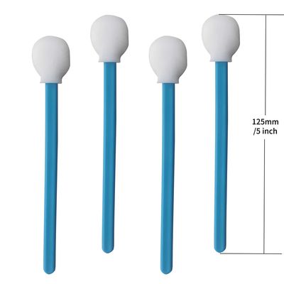 708 Type Long Handle Foam Swab with Round Foam Tip for Precision Cleanroom Cleaning