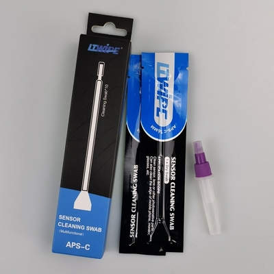 Lint Free Soft Sensor Cleaning Swabs for Camera Absorbent Microfiber V Shape Individual Wrapped Pack
