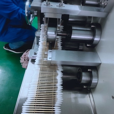 Stainless Steel Automatic Cotton Swab Machine Electric Nature Color 100 Swabs Per Minute Capacity