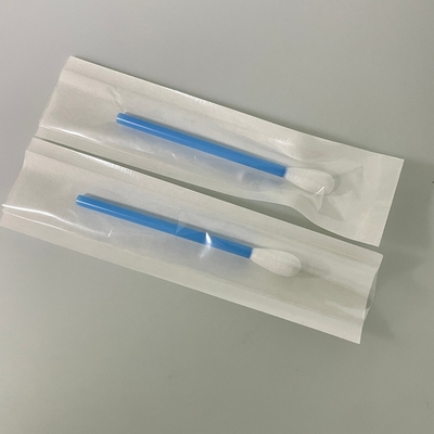 Blue Hollow Stick Cotton Swab For Medical Instrument Cleaning