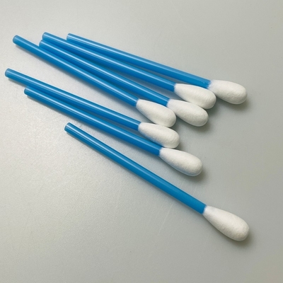Blue Hollow Stick Cotton Swab For Medical Instrument Cleaning