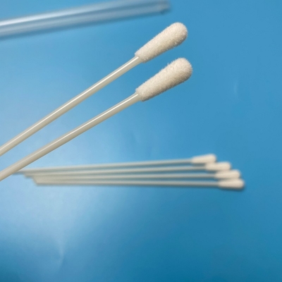 145mm Long OEM Disposable Sterile Swab No Breakpoint 6mm Head Collection Swab