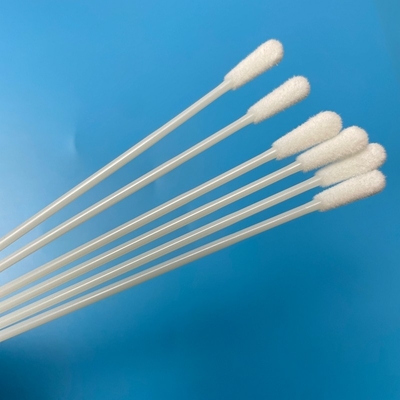 145mm Long OEM Disposable Sterile Swab No Breakpoint 6mm Head Collection Swab