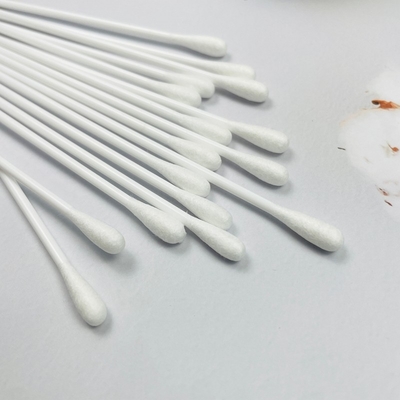 6 Inches Cotton Tipped Swab Medical Disposable Sampling Swab With Solid PP Handle