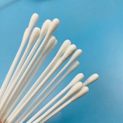 6 Inches Cotton Tipped Swab Medical Disposable Sampling Swab With Solid PP Handle